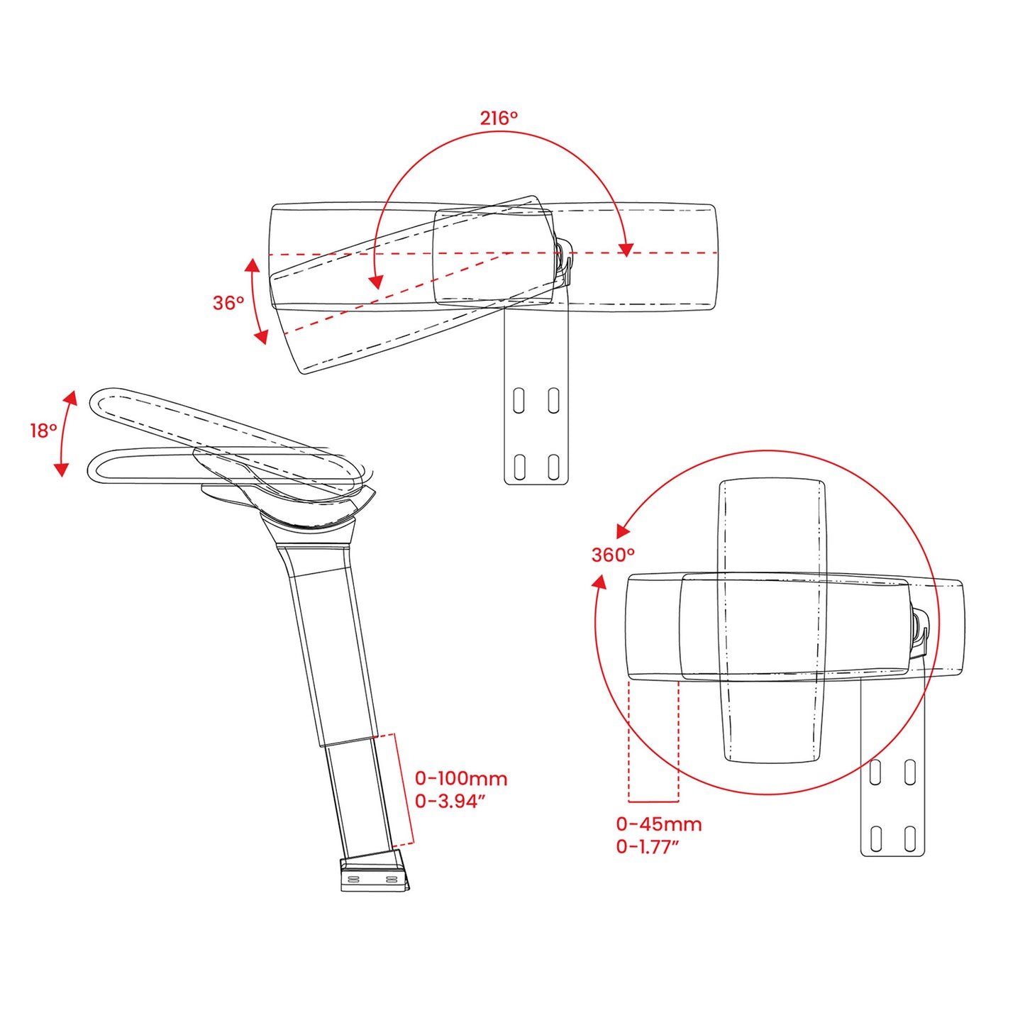 Infinity Armrest - Black